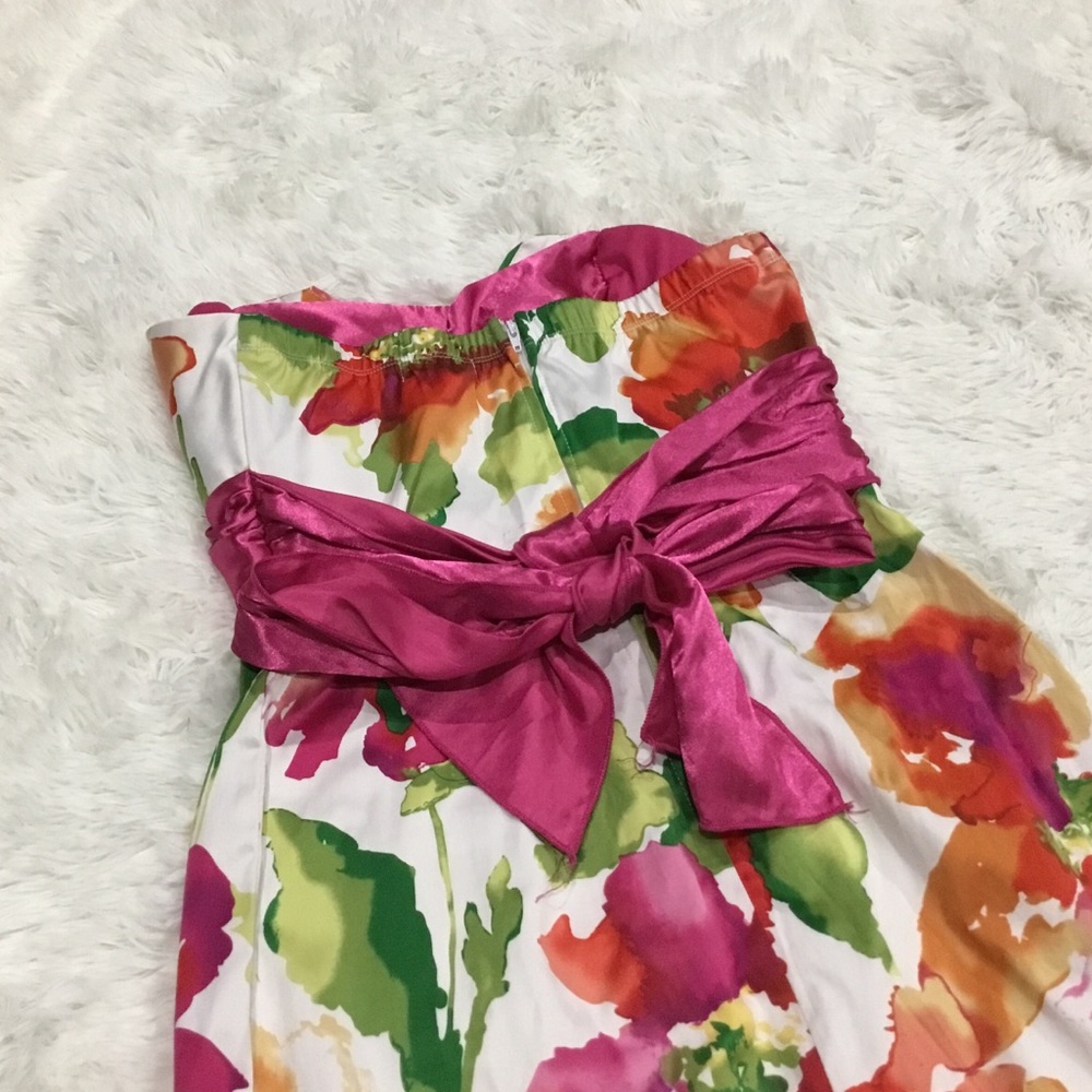 Strapless Floral Dress - Picture 3 of 3